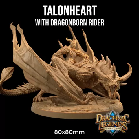 Talonheart | PRESUPPORTED | Draconic Legends Hero's and Tyrants by The Dragon Trappers Lodge