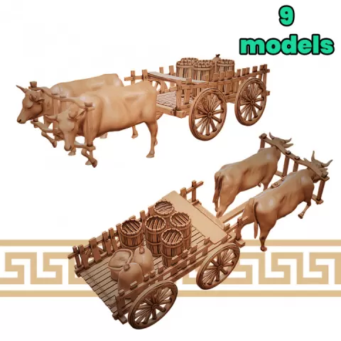 Ox and Wagon by Key Capas