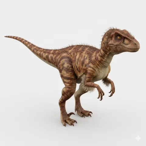Eoraptor small early dinosaur stance, dinosaur, dino, prehistoric, jurassic, fossil, reptile, creature, monster, fantasy, dragon, beast