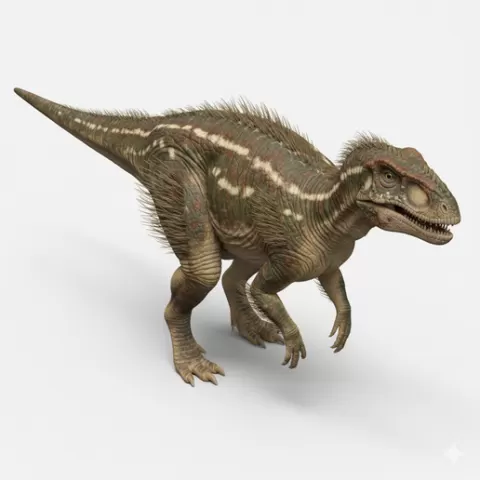 Heterodontosaurus compact stance, dinosaur, dino, prehistoric, jurassic, fossil, reptile, creature, monster, fantasy, dragon, beast