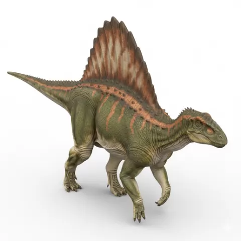 Ouranosaurus sail-backed walking, dinosaur, dino, prehistoric, jurassic, fossil, reptile, creature, monster, fantasy, dragon, beast
