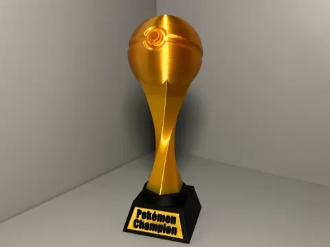 Pokémon Champion Trophy - Customizable