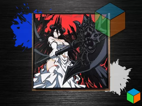 Albedo — Overlord HueForge Wall Art