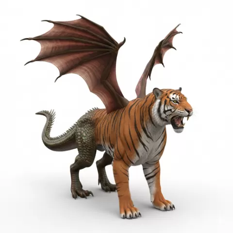 Hybrid creature balanced display, dinosaur, dino, prehistoric, jurassic, fossil, reptile, creature, monster, fantasy, dragon, beast