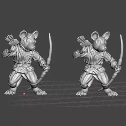 Ratfolk Archer by Helmut Kovar
