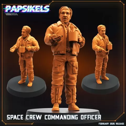 SPACE CREW COMMANDING OFFICER by PAPSIKELS MINIATURES