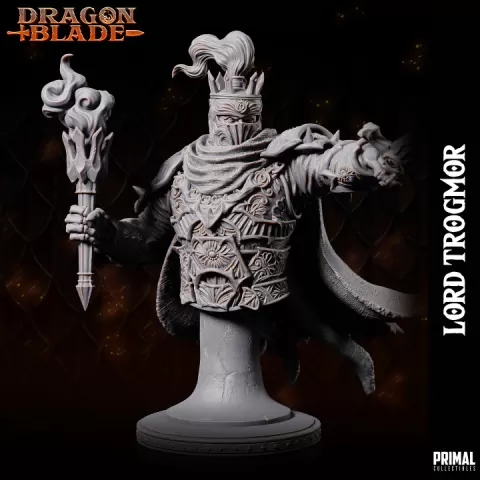 Death knight Boss Lord Trogmor - Bust- August 2023 - DRAGONBLADE- MASTERS OF DUNGEONS QUEST by PRIMAL Collectibles