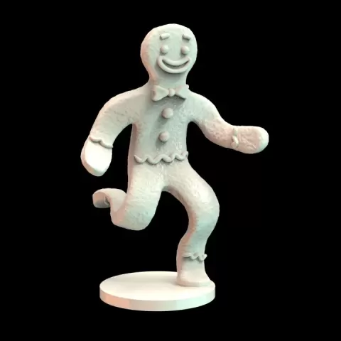 Gingerbread Man by Gametee 3d Miniatures