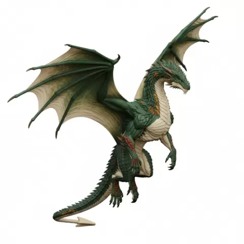 Dragon hovering wings mid-beat, dinosaur, dino, prehistoric, jurassic, fossil, reptile, creature, monster, fantasy, dragon, beast