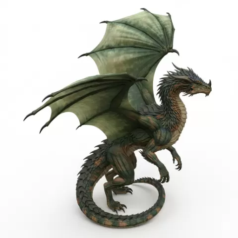 Dragon side profile wings open, dinosaur, dino, prehistoric, jurassic, fossil, reptile, creature, monster, fantasy, dragon, beast