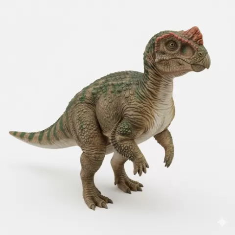 Psittacosaurus small upright stance, dinosaur, dino, prehistoric, jurassic, fossil, reptile, creature, monster, fantasy, dragon, beast