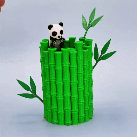 Magnetic Panda + Bamboo Hut