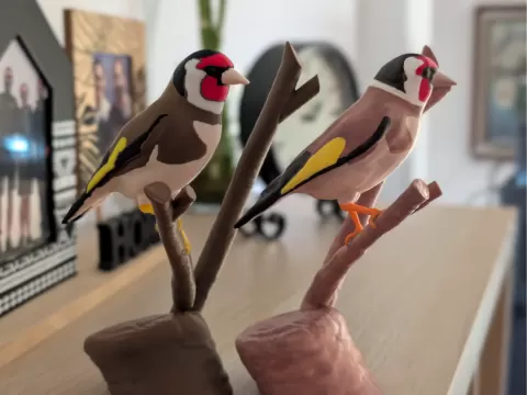 European goldfinch decor