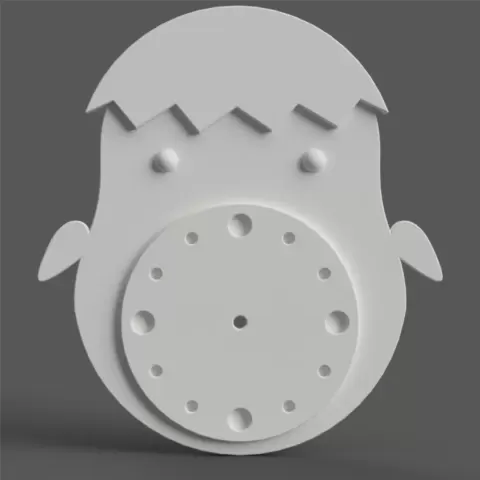 chick wall clock stl
