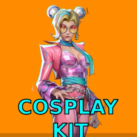 Cosplay Invisible Woman Prism Parade costume Marvel Rivals Full armor and weapon Gun Katana Cosplay Kit , kitbash ALl in one