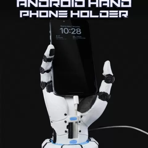 Android Hand Phone Holder by Stlflix