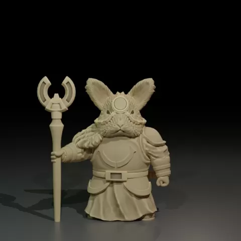 Bunny Battle Mage by The Cavy Forge