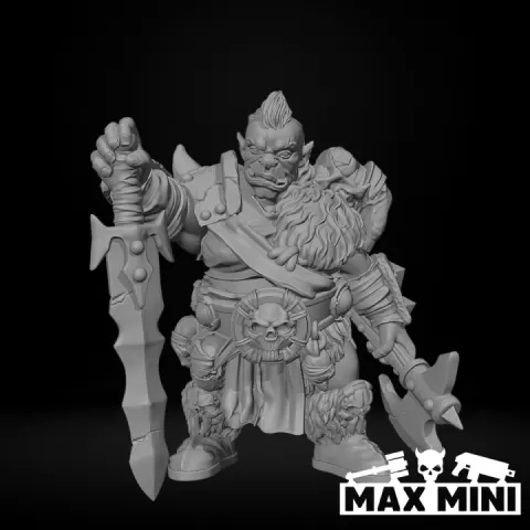 Ogre Maneater Barbarian by Max Mini