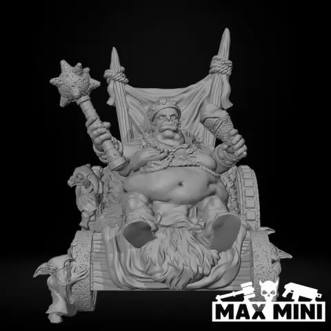 Ogre Queen on Cart by Max Mini