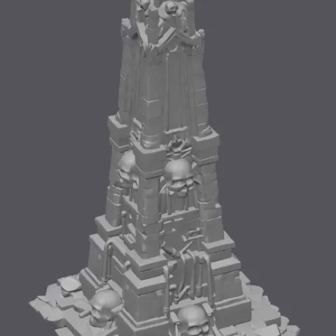 Grimdark Gothic Obelisk – Tabletop Terrain STL