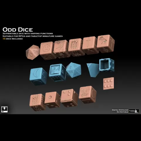 Odd Dice Pack by Sharedog Miniatures