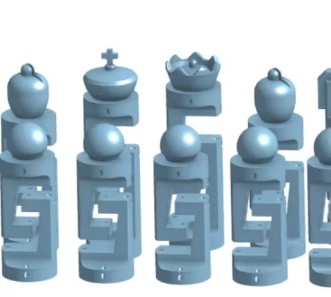 Tensegrity Chess Set