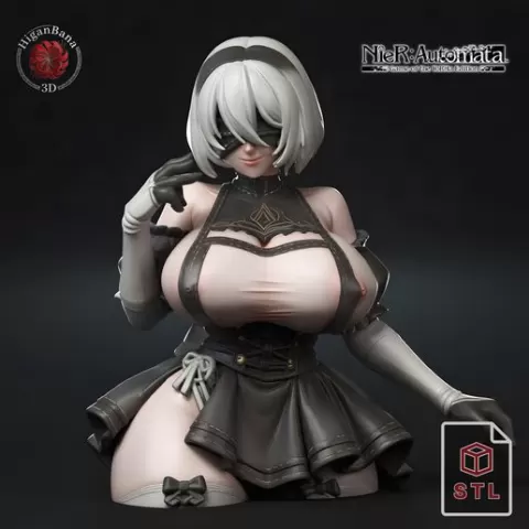🥀 2B (NieR:Automata): Massive Exposed Tits