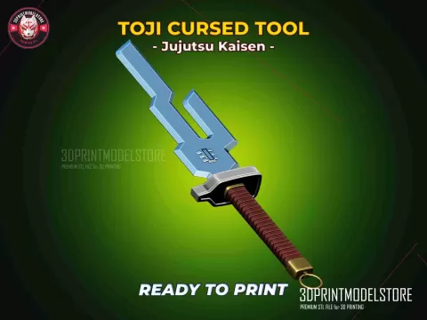 Toji Fushiguro Weapon Cursed Tool - Jujutsu Kaisen Cosplay - 3DPRINTMODELSTORE