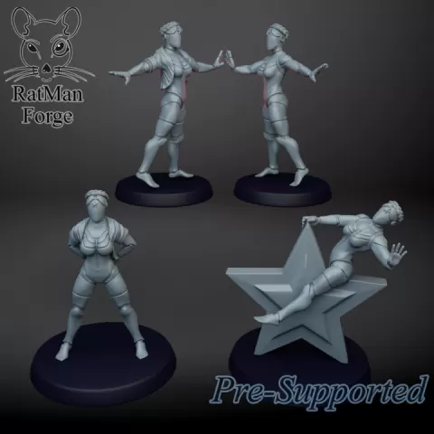 Soviet robot girls by RatMan Forge