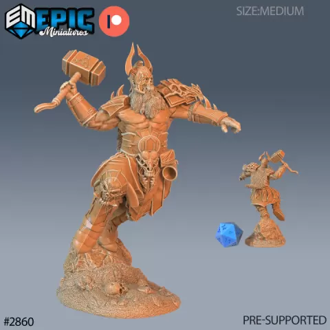 Viking Einherjar Attack / Nordic Warrior / Male Norse Raider / Wildling / Arctic Barbarian by Epic-Miniatures