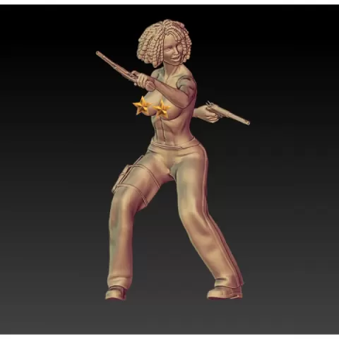 SEXY COWGIRLS -Mildred - EROTIC MINIATURE 75 MM SCALE by PrintPleasure