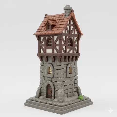 Highstone Watchtower Miniature 3D Printable STL