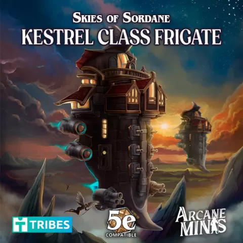 Airship PDF + Map - Kestrel Class Frigate by Sordane Publishing