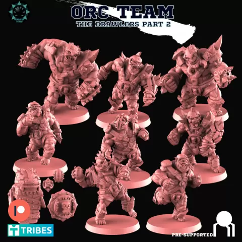 Orc Team Part2 - The Brawlers - Fantasy Football by Realm of Paths