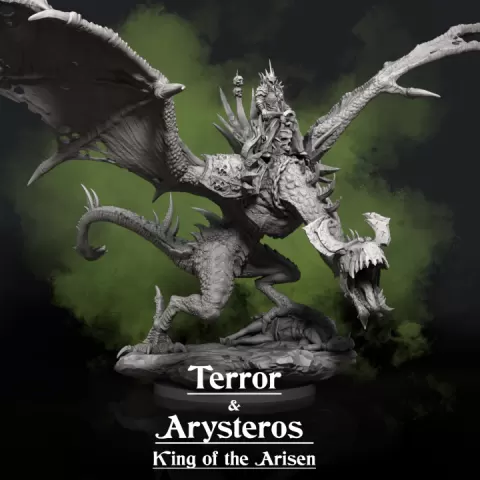 Terror & Arysteros, King of Arisen by Sculptorium of Madness
