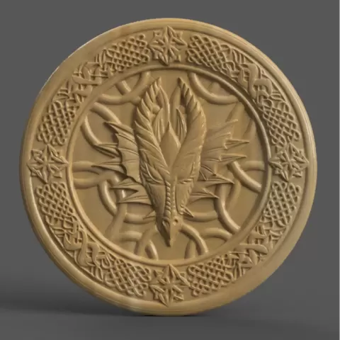 Celtic Dragon Wall Art – table top - coaster - keychain