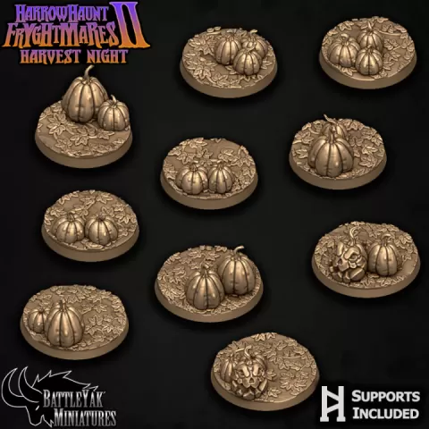 Pumpkin Patch Base Set by Battle Yak Miniatures