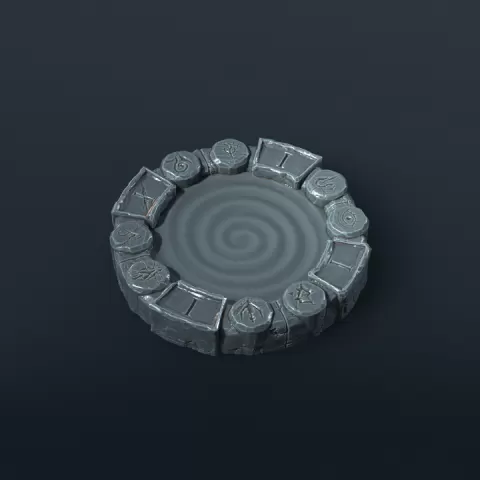 Fantasy Football Number I Dungeon Portal (1) by Moonshine Miniatures