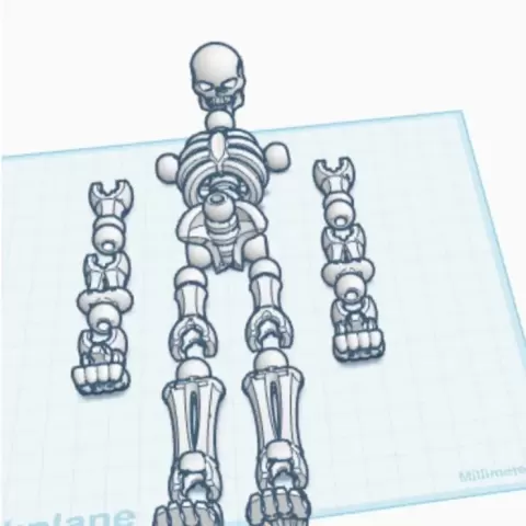posable skeleton - Gleas