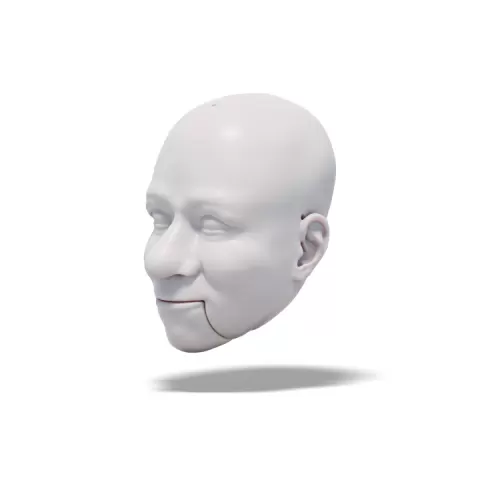 Clarabelle the Clown, 3D model of head (for doll, marionette, puppet) by Petr Puppeteer
