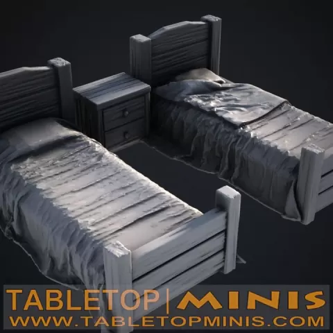 Basic Bed Set by TableTopMinis