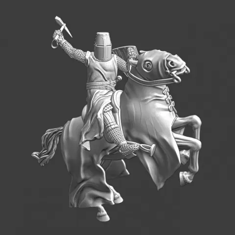 Medieval Danish crusader knight - Battle Lake Peipus 1242 by Northern Crusades Miniatures