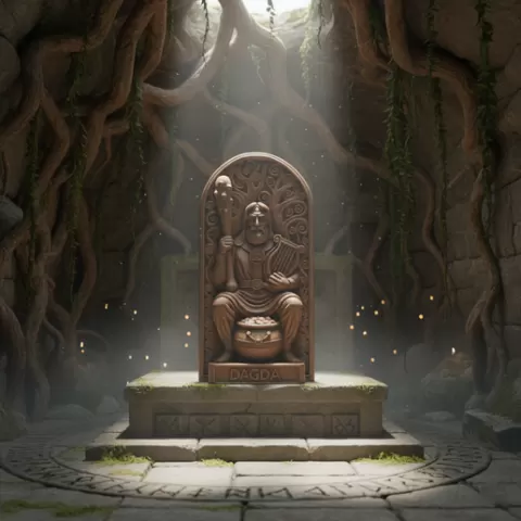 Dagda Totemic Style Celtic Statue