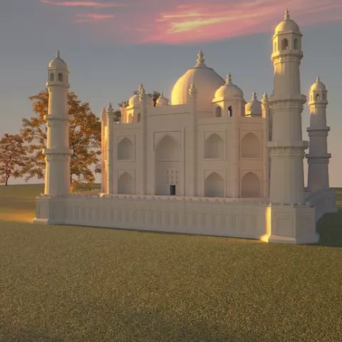 Taj Mahal 3D Print Model