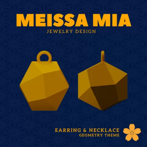 20. Biscribed Propello Tetrahedron – 24. Biscribed Chiral Solids Earrings & Necklace - Geometric Earring - Sacred Geometry Necklace Fashion Statement