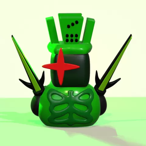 1x1x1x1 Roblox Duck Forsaken Infernum 3D Model STL 3mf Multicolor Support Fanart