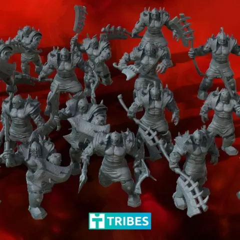 Orc warriors (one handed and two handed) February 2022 release by LegionMiniatures