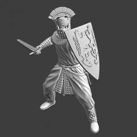King Richard - Dismounted at the city of Acre by Northern Crusades Miniatures