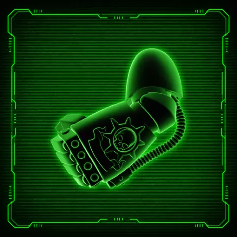A futuristic energy fist for crushing foes