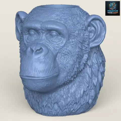Chimpanzee Head Vase